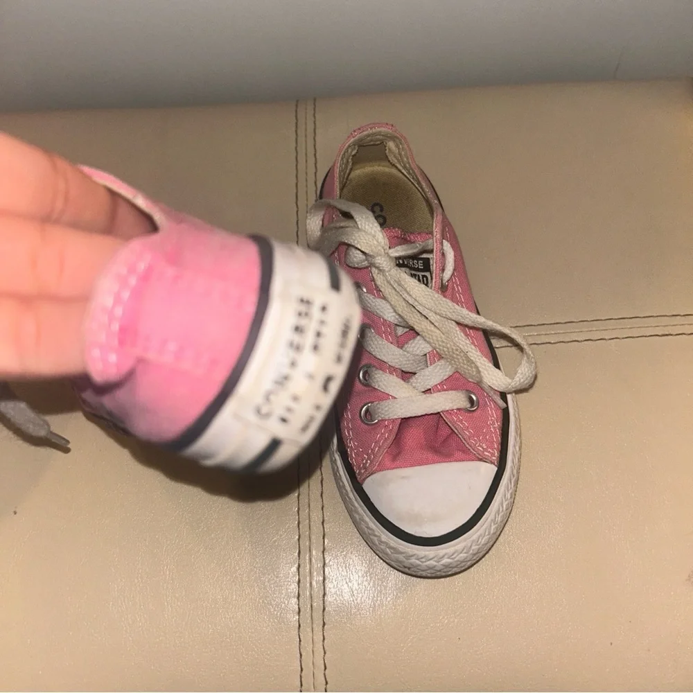Converse Pink Canvas Sneakers